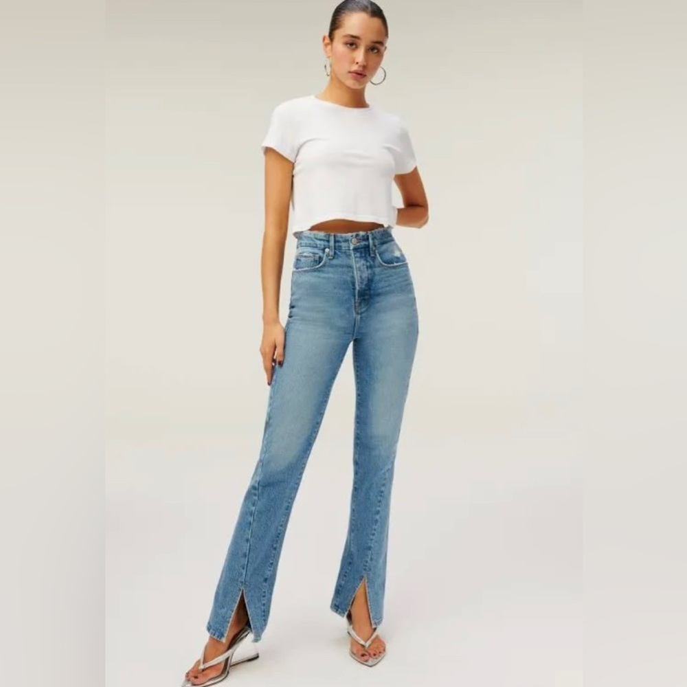 Lightly worn Good American jeans